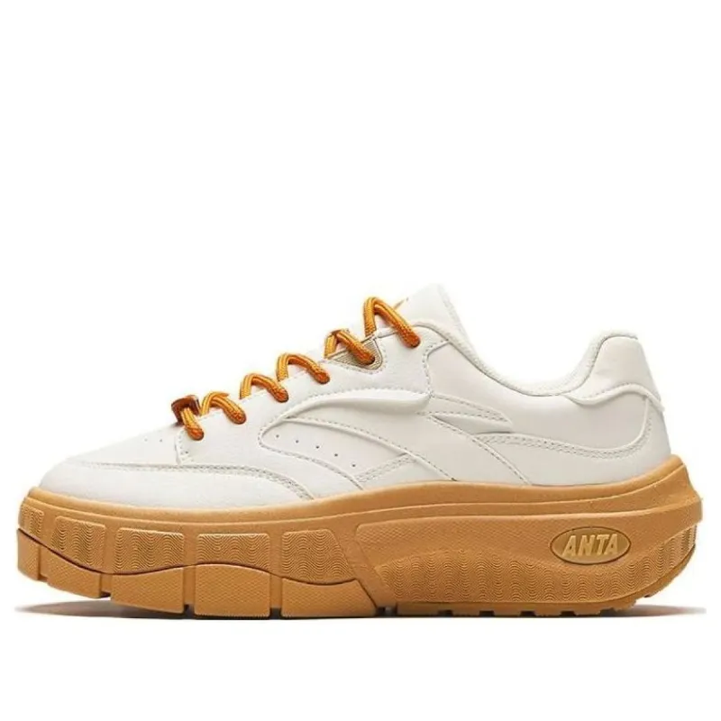 (WMNS) ANTA Casual Low 'White Cream Caramel' 122418086-4 sold by KicksCrew