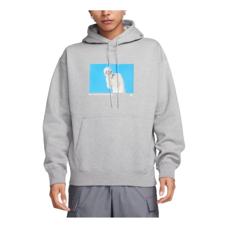 Nike SB Graphic Fleece Hoodie Asia Sizing 'Dark Grey Heather' FN2557-063 sold by KicksCrew