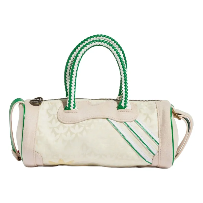 (WMNS) adidas Monogram Jacquard Suede Mini Duffel Bag 'Cream White Green' IT7386 sold by KicksCrew