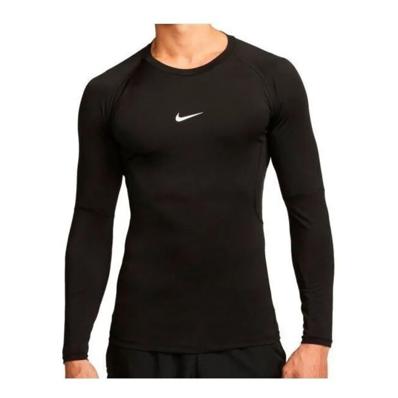 Nike Pro Dri-FIT Tight Long-Sleeve Fitness Top 'Black' FB7919-010 sold by KicksCrew