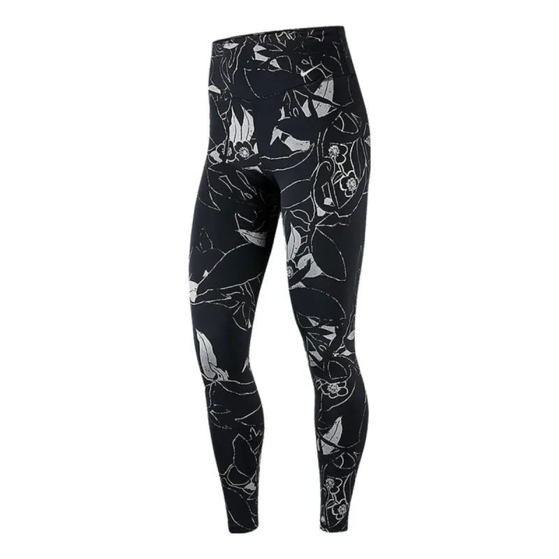 (WMNS) Nike One Training Tights 'Black Silver' BV5769-011 sold by KicksCrew