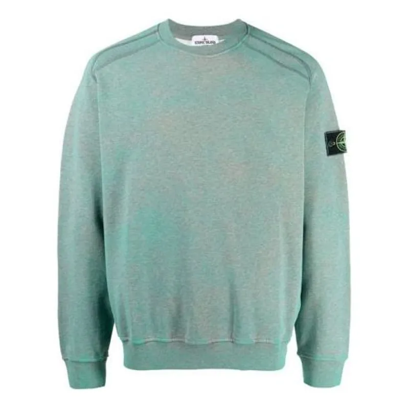 Stone Island Crewneck Sweatshirt 'Blue' 741562290-V1M44 sold by KicksCrew
