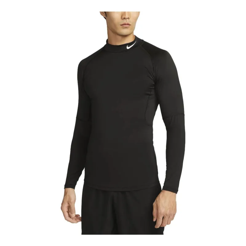Nike Dri-FIT Fitness Mock-Neck Long-Sleeve Top 'Black' FB7908-010 sold by KicksCrew