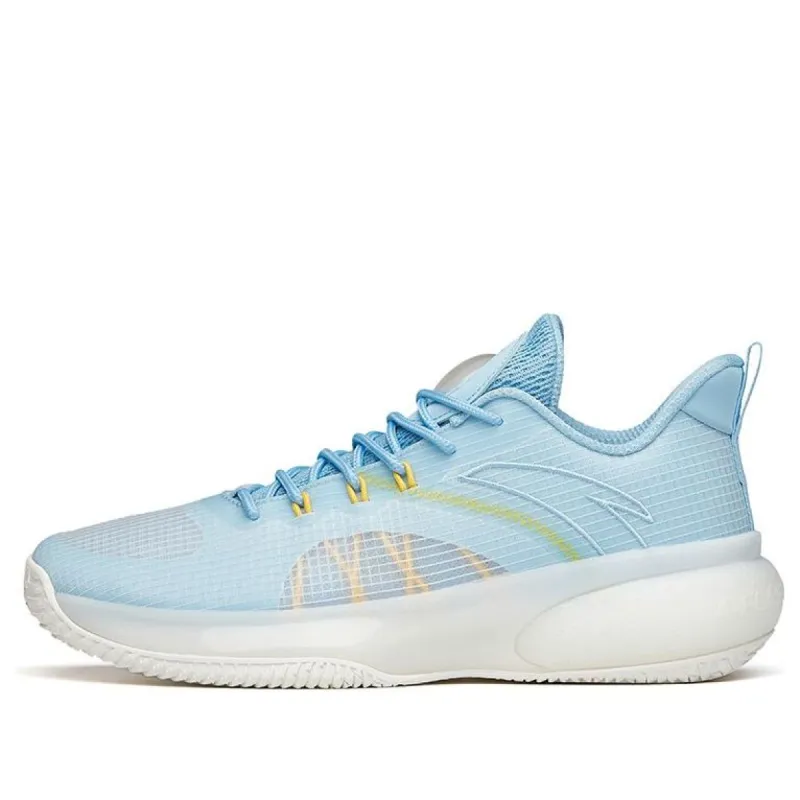 ANTA Light Bubble Cement Basketball Shoes 'Blue White' 112121606S-9 sold by KicksCrew