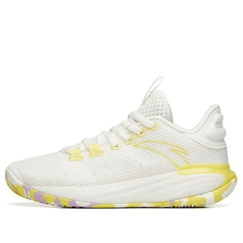 ANTA Light Cement Bubble 2 Cushioned Basketball Shoes 'White Yellow' 112221616-3 sold by KicksCrew