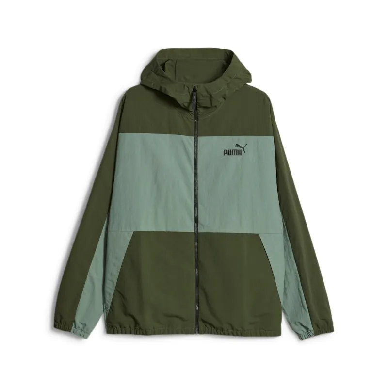 PUMA Oversized Hooded Windbreaker Jacket 'Olive Green' 675387-31 sold by KicksCrew