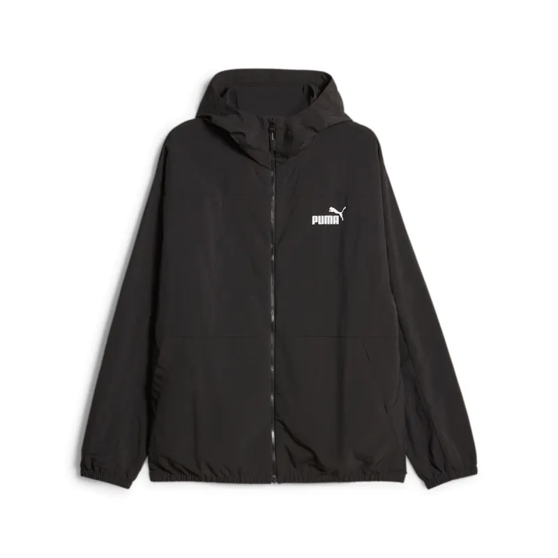 PUMA Oversized Hooded Windbreaker Jacket 'Black' 675387-01 sold by KicksCrew