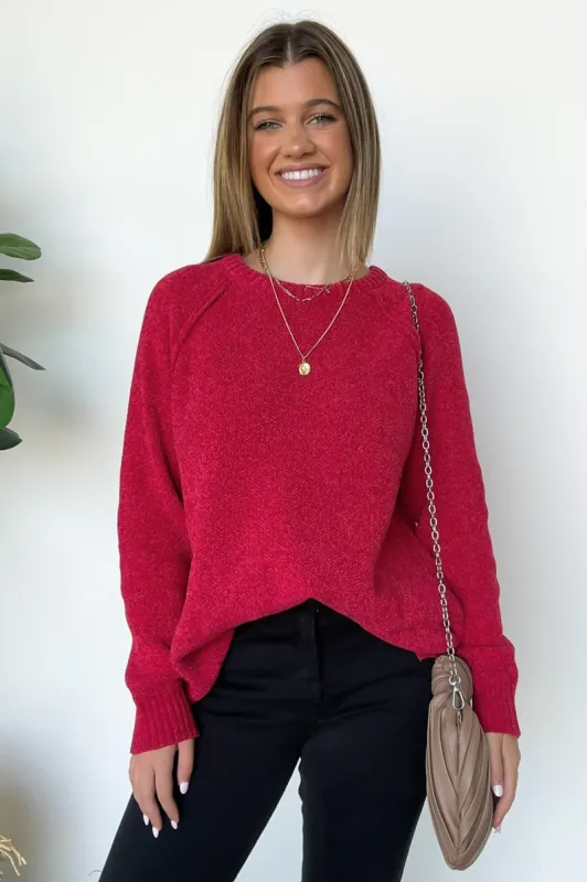 Easily Endearing Chenille Knit Raglan Sweater - BACK IN STOCK sold by Madison + Mallory