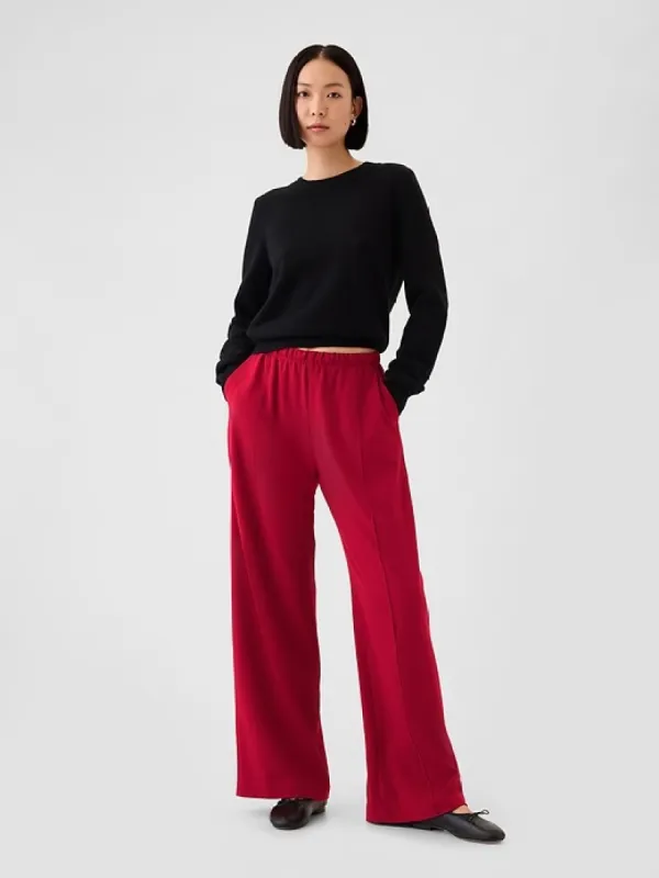 Wide-Leg Seamed Pull-On Pants sold by GAP