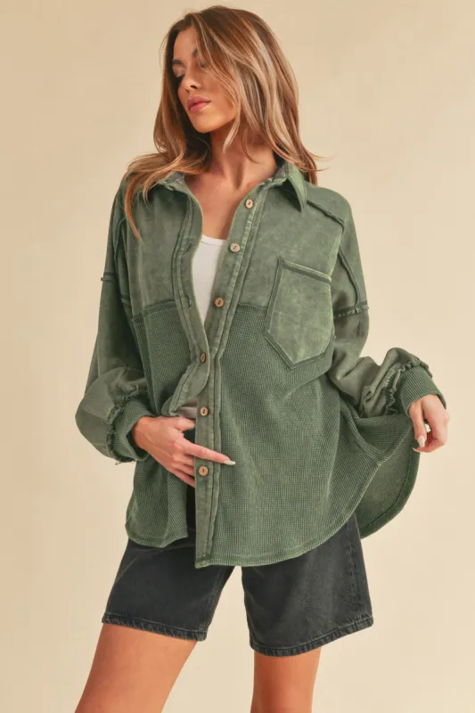 Green Jacket sold by Pinkblush