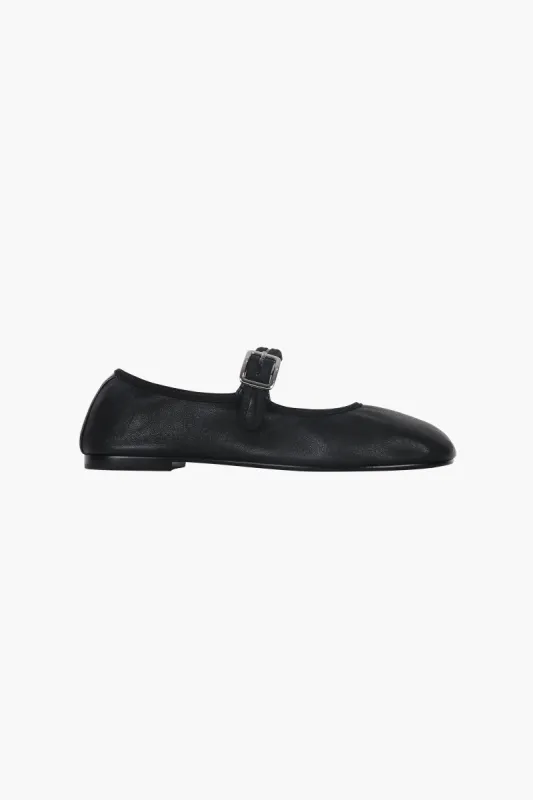 MARY JANE STRETCH IN BLACK sold by Sandy Liang