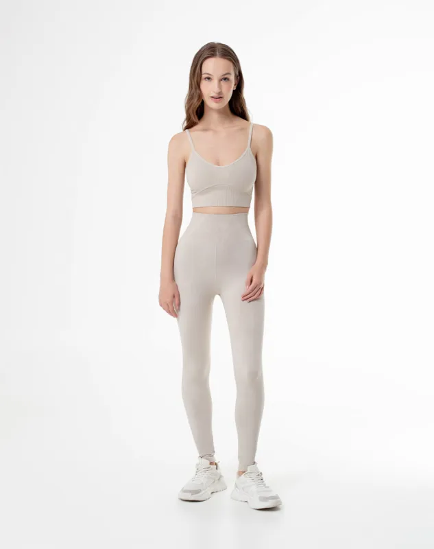 Leggings deportivos secado rápido habano para mujer sold by Gef
