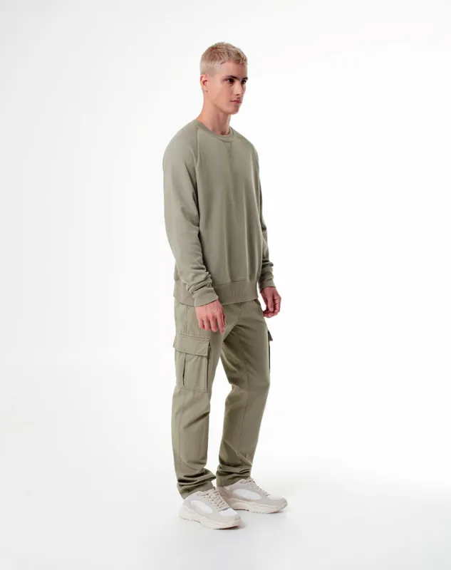 Cargo slim fit tiro medio verde sold by Gef