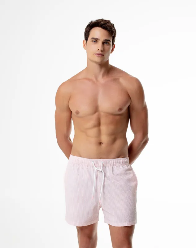 Pantaloneta rosado rayas sold by Gef