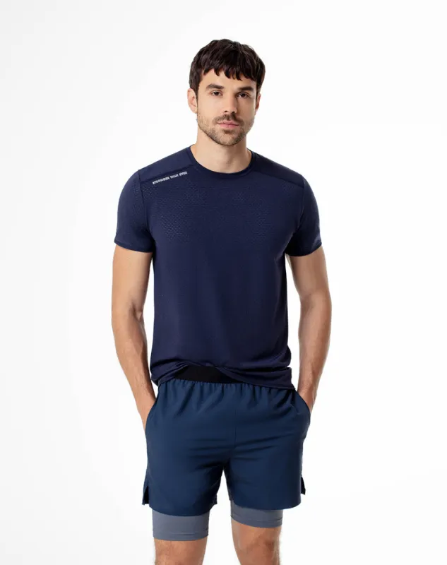 Pantaloneta deportiva ciclista interno azul para hombre sold by Gef