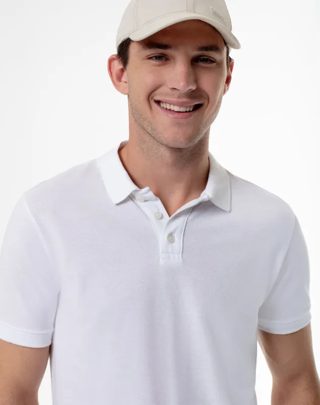 Polo slim fit blanca sold by Gef
