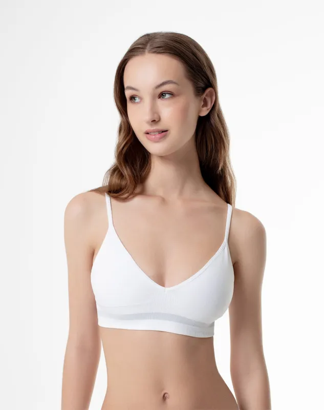 Top soporte medio copas removibles y pocas costuras blanco sold by Gef