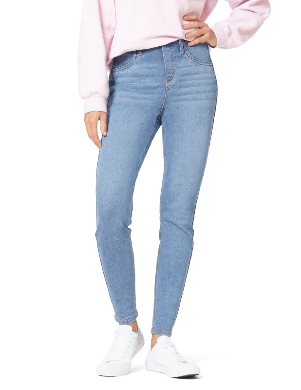 Flannel Lined Denim Leggings sold by HUE