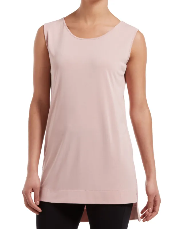 Hi-Low Hem Sleeveless Tunic sold by HUE