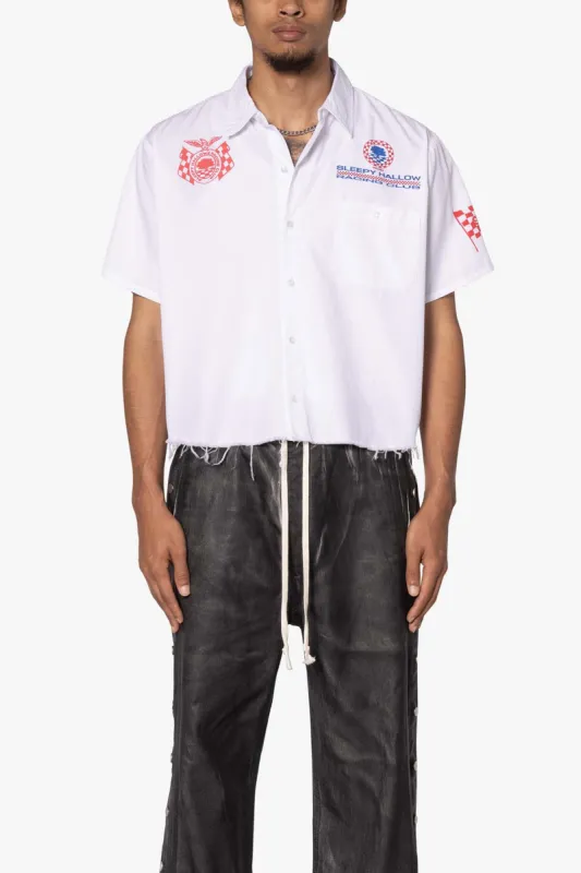 SHRC Pit Crew Cropped Shirt - White sold by MNML