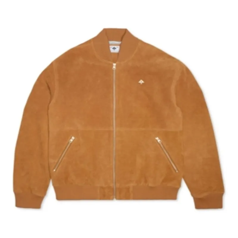 LRG Men's Animal Planet Suede Bomber Jacket Brown Size Small sold by Zulily