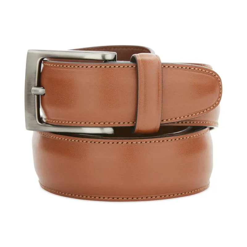 Perry Ellis Men's Leather Dress Belt Brown Size Small sold by Zulily