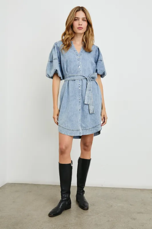 KINGSLEY DRESS - FADED INDIGO sold by Rails