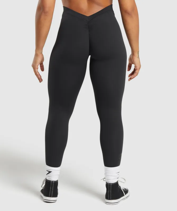 Gymshark Lifting Dipped Waistband Leggings - Black sold by Gymshark