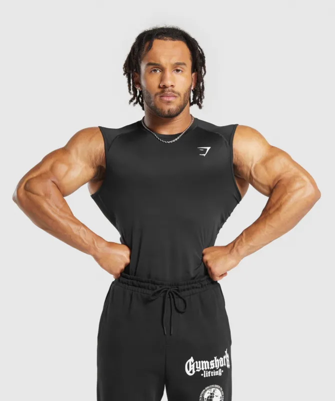 Gymshark Element Tank - Black sold by Gymshark