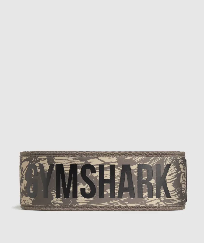 Gymshark Legacy Velcro Lifting Belt - Camo Brown sold by Gymshark