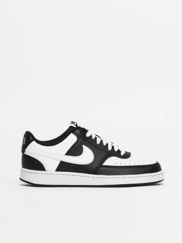 WOMENS NIKE COURT VISION LOW NEXT NATURE SNEAKER - BLACK/WHITE sold by Boathouse