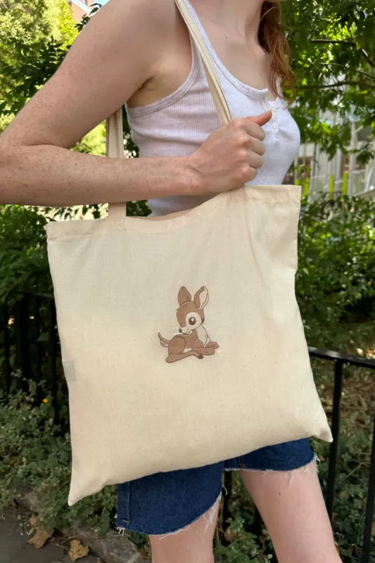 Deer Tote Bag sold by Brandy Melville
