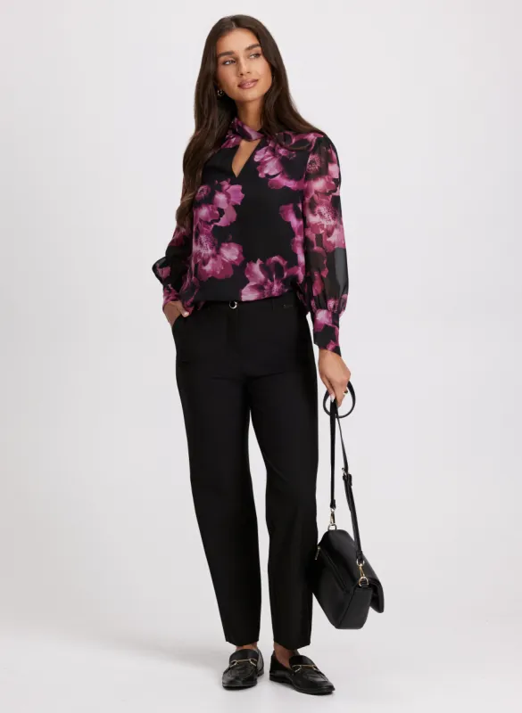 Twist Neck Blouse & Straight Leg Pants sold by Laura