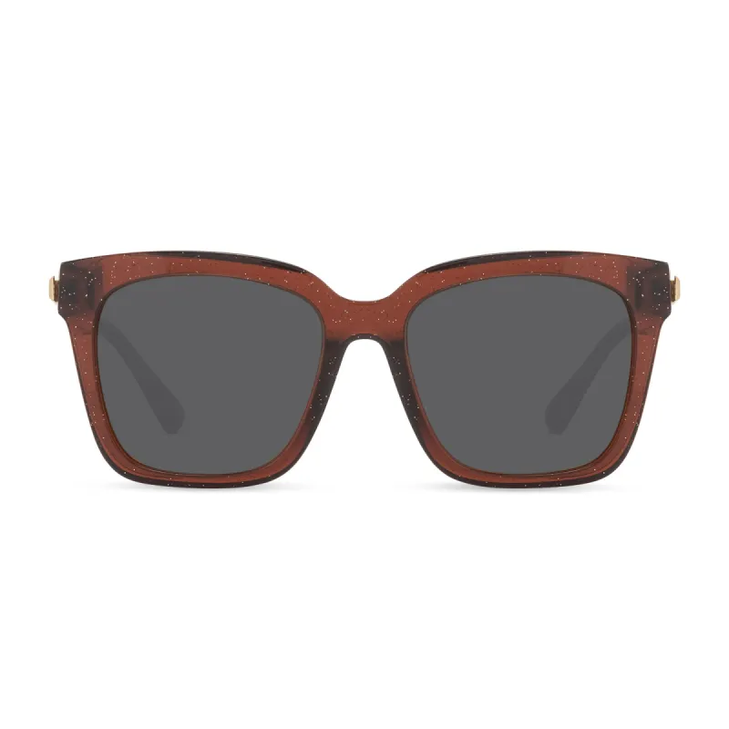 BELLA - FESTIVE CHESTNUT + GREY SUNGLASSES sold by Diff Eyewear