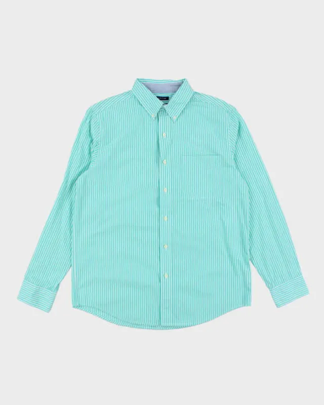 Chaps Blue Stripe Shirt - M sold by Rokit