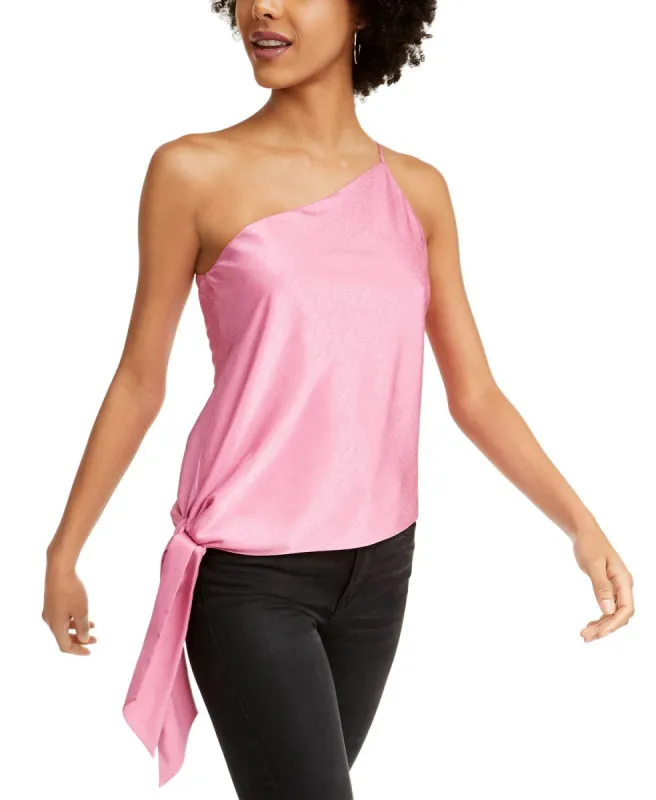 Leyden Women's One-Shoulder Top Pink Size X-Small sold by Ruumur