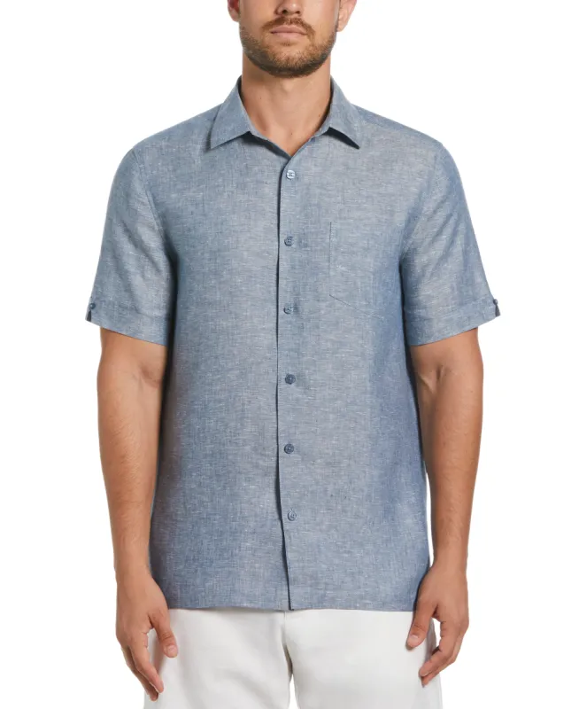 Big & Tall Classic Two-Tone Linen Shirt sold by Cubavera
