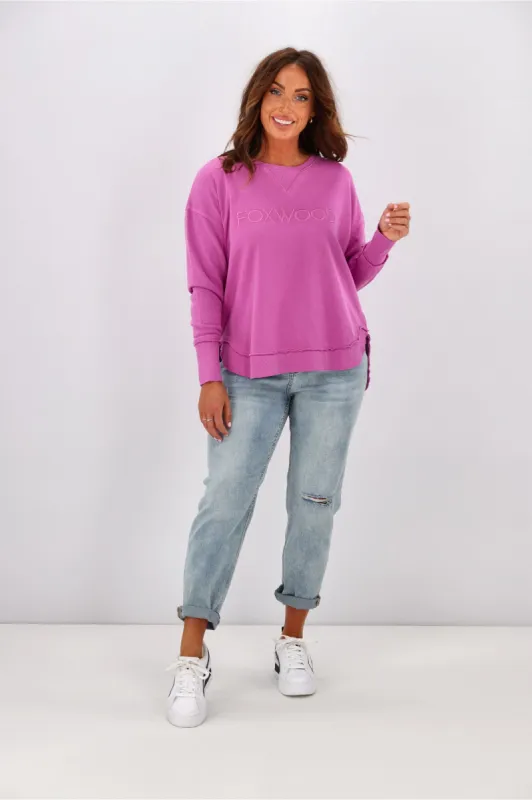 Foxwood Simplified Crew New Fuschia sold by Shine On