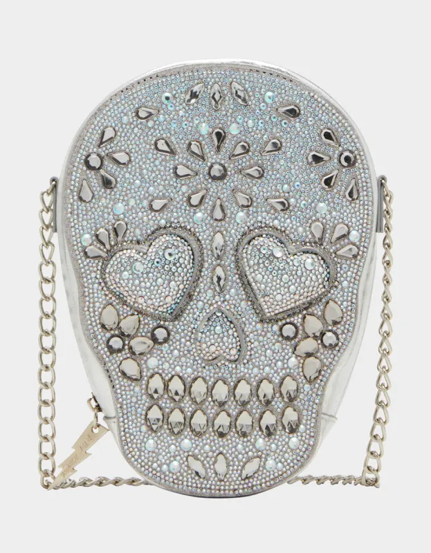 KITSCH BONE-JOUR CROSSBODY SILVER sold by Betsey Johnson