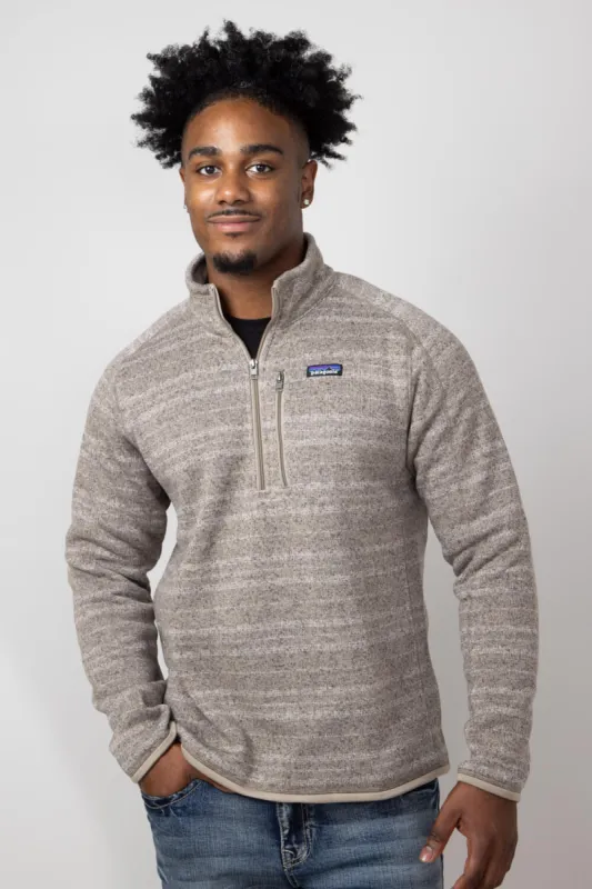 Patagonia Men's Better Sweater Quarter Zip in Seabird Grey