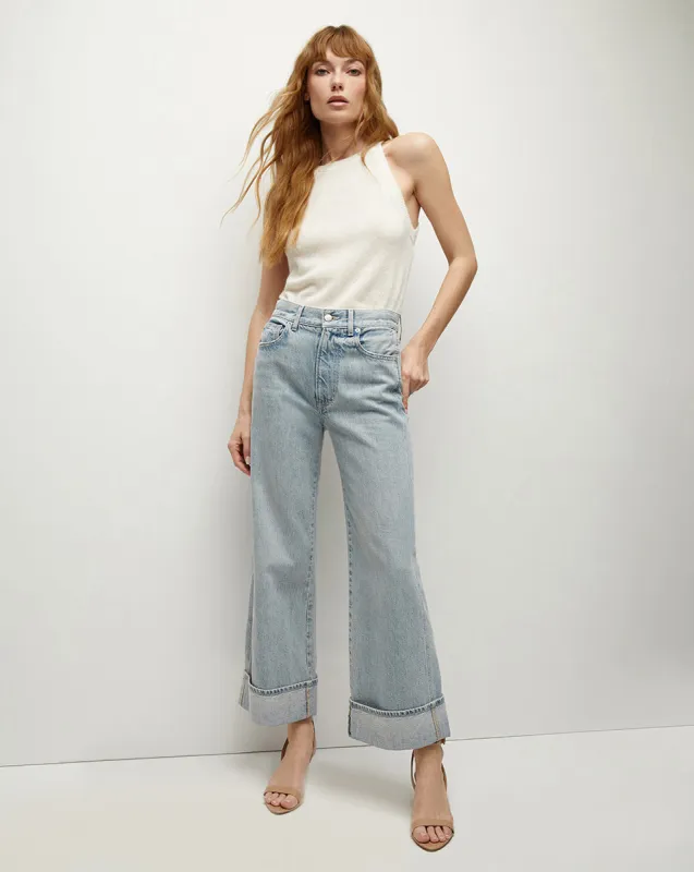 Taylor Cuffed Cropped Wide-Leg Jean sold by Ulla Johnson