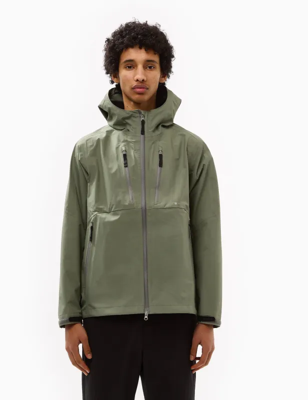 サカン｜snow peak Snow Peak Gore-Tex Rain Jacket - Dark Khaki | Parallel