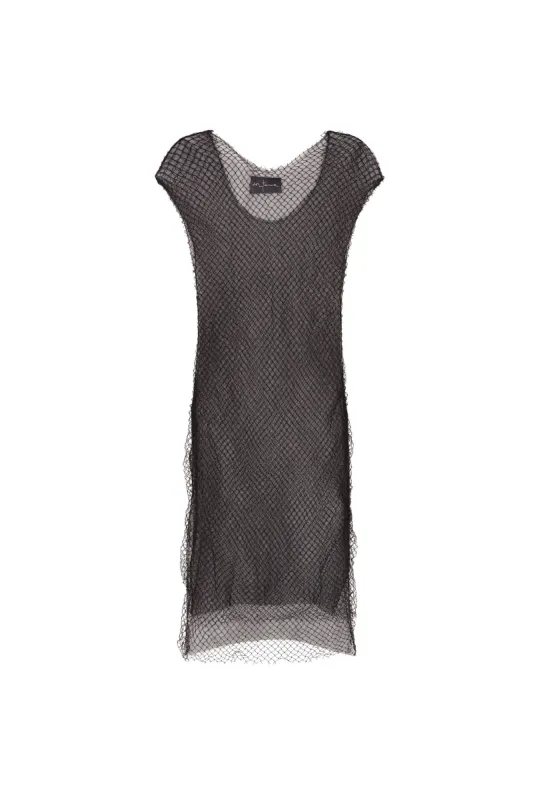 Modelo, top en rejilla negra sold by Cortana