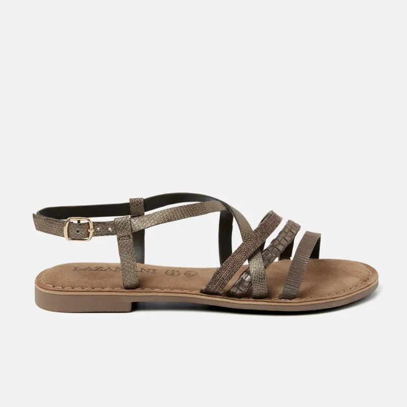 Zuri Dames Sandalen Brown sold by Lazmani