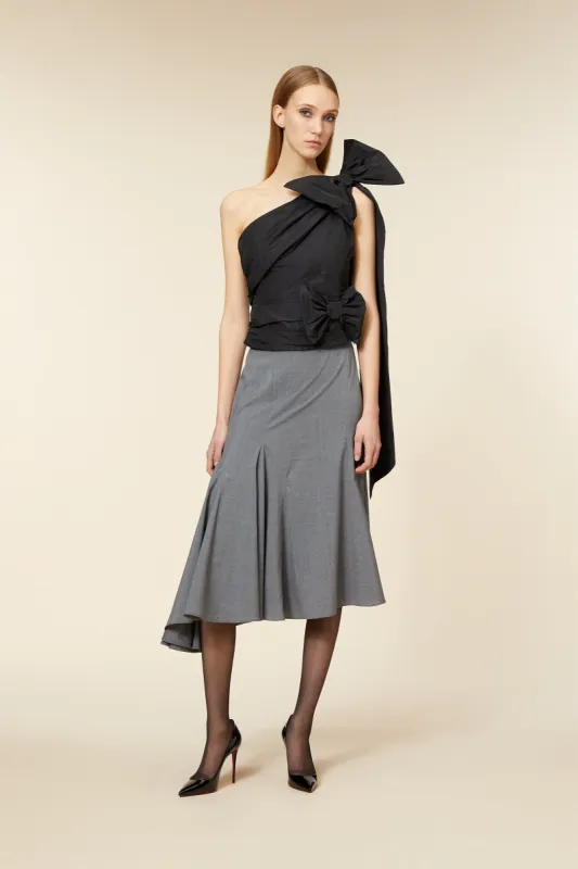 ONE-SHOULDER DRAPE BOW SHIRT sold by Viktor & Rolf