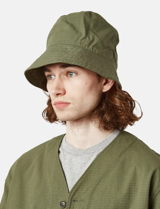 帽子 ENGINEERED GARMENTS BUCKET HAT Engineered Garments Bucket Hat (Cotton Ripstop) - Olive