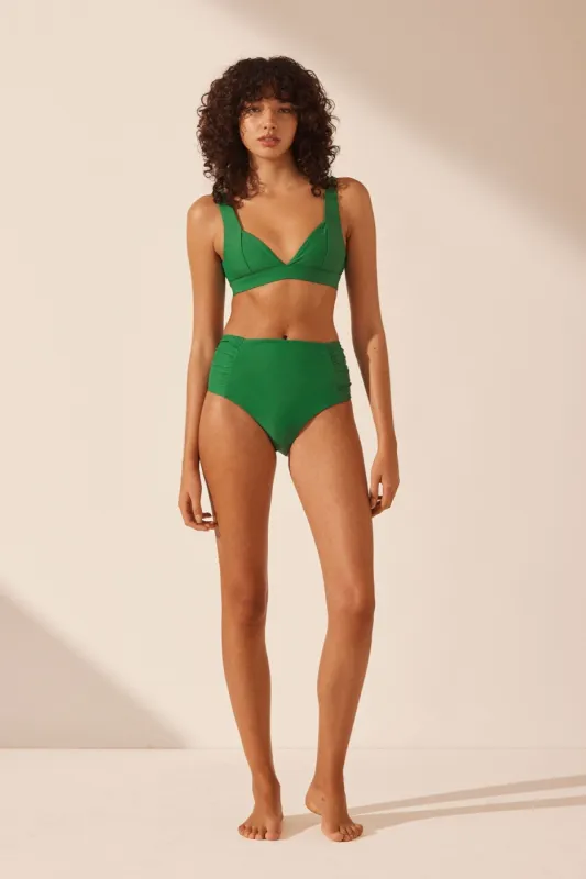 DAIQUIRI WIDE STRAP BIKINI TOP - TREE GREEN sold by Shona Joy