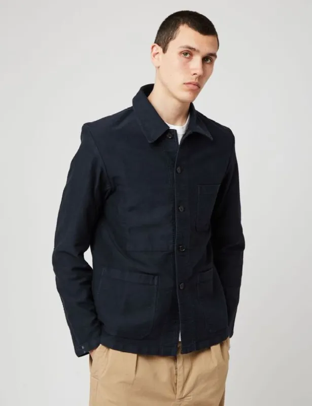 VETRA ネイビーカバーオールワークジャケット 44 フランス製 VETRA - FRENCH COVERALL JACKET