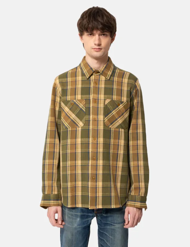 Nudie Sven Shirt - Sturdy Plaid Multi sold by Article London