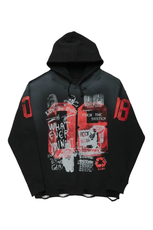 Grill Black Graphic Hoodie sold by Rockstar Original